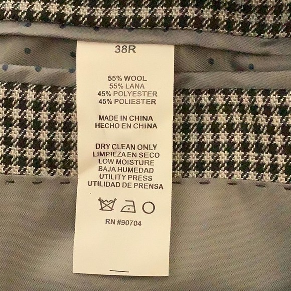 Perry Ellis Wool Suit Jacket Size 38R - Picture 10 of 10